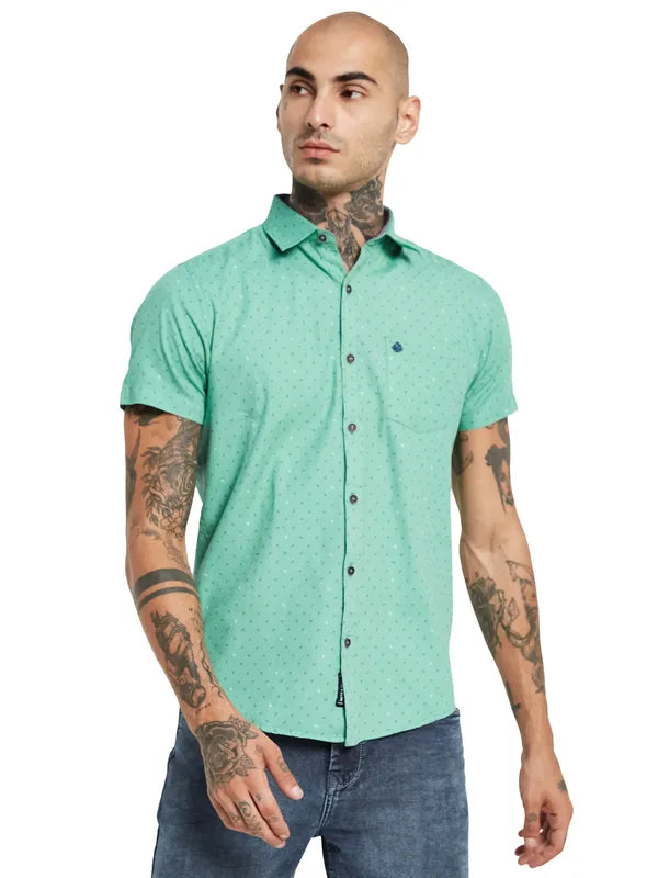 Mettle Men Printed Cotton Casual Shirt Online Sale