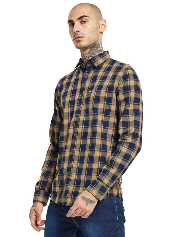 Mettle Tartan Checked Cotton Casual Shirt Sale