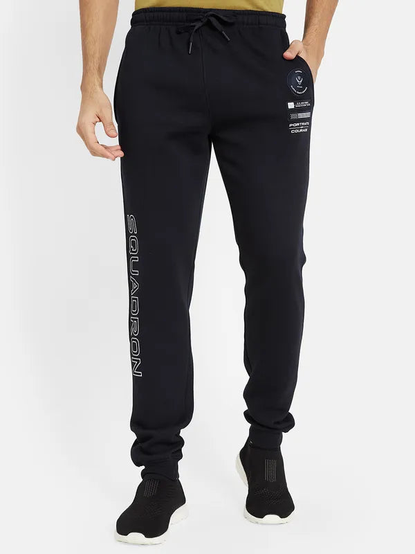 Octave Men Typography Printed Mid-Rise Track Pant Online