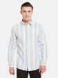 Mettle Vertical Striped Cotton Casual Shirt Supply