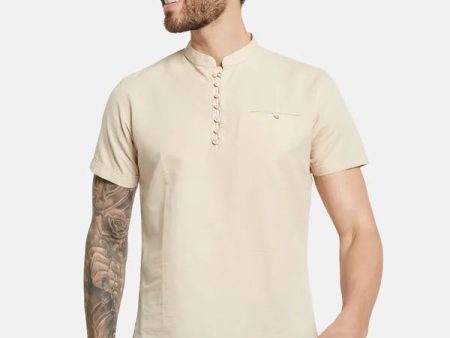 Mettle Opaque Cotton Casual Shirt For Sale