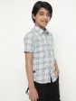 Octave Boys Tartan Checked Cotton Casual Shirt For Sale