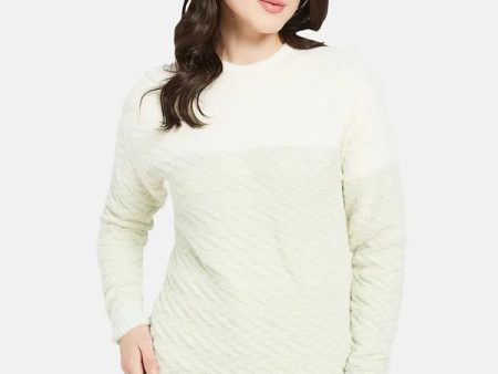 Mettle Women Olive Green Colourblocked Pullover Online Sale