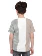 Octave Boy Colourblocked Varsity Round Neck T-Shirt Supply