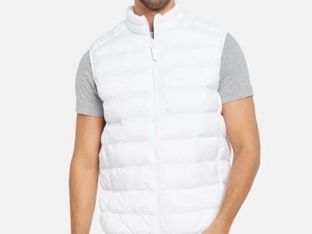 Mettle Men White Woven Jacket For Sale