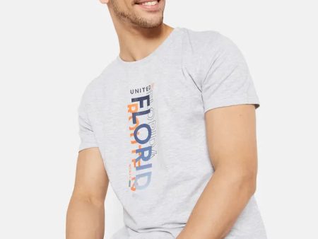 Typographic Chest Print T-Shirt Discount