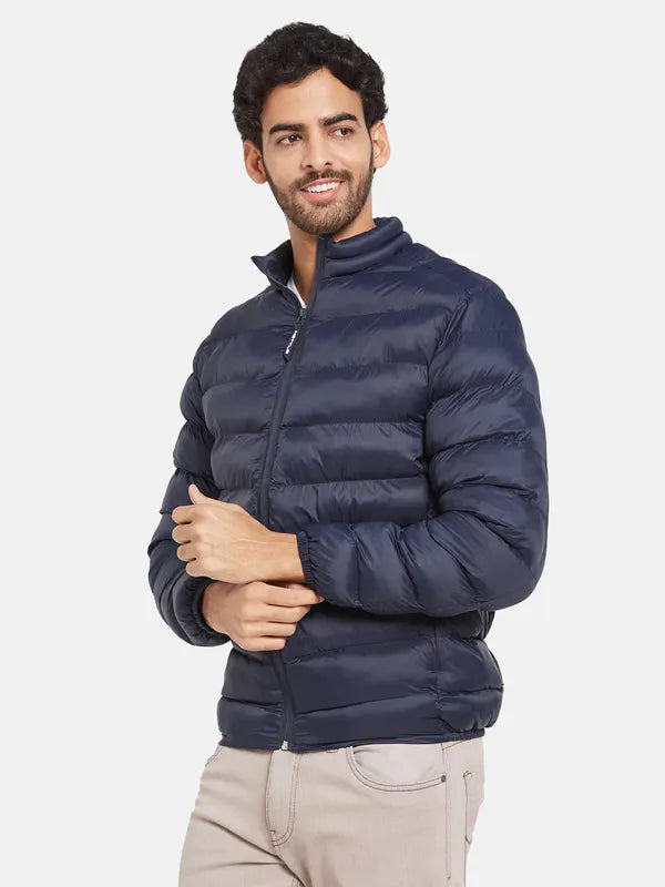 Mettle Men Navy Blue Woven Jacket Discount