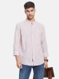 Vertical Stripes Mandarin Collar Shirt For Cheap