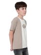 Octave Boy Colourblocked Varsity Round Neck T-Shirt Supply