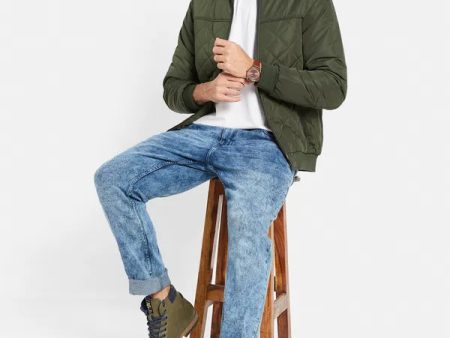 Mettle Men Olive Green Longline Open Front Jacket Hot on Sale