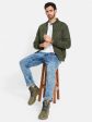 Mettle Men Olive Green Longline Open Front Jacket Hot on Sale