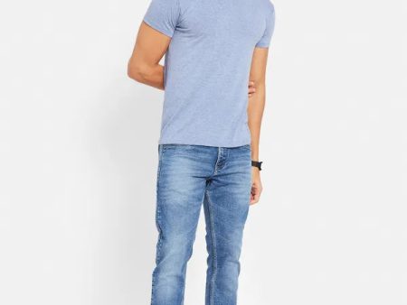 Octave Men Skinny Fit Heavy Fade Clean Look Stretchable Cotton Jeans Online Hot Sale