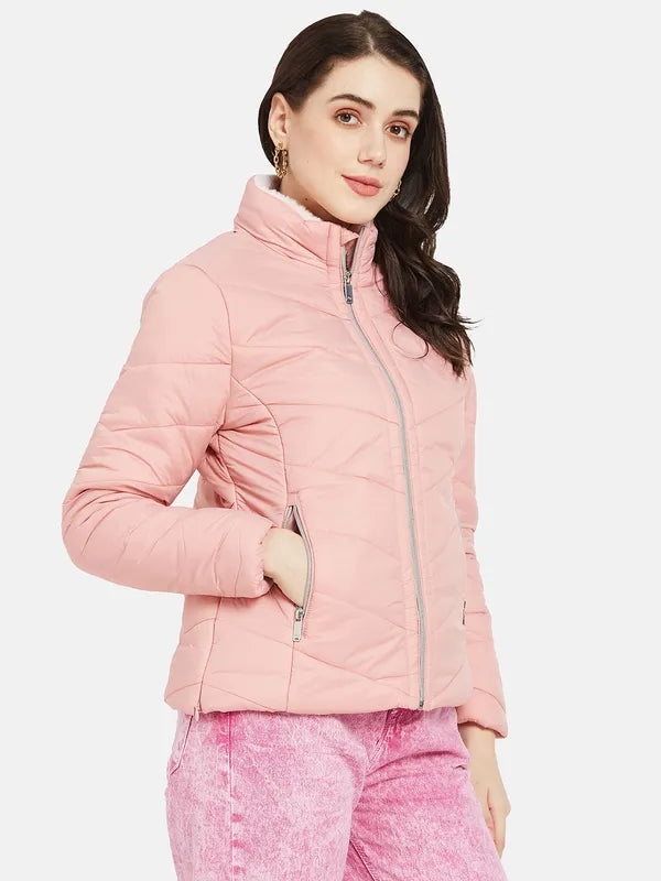 Mettle Women Pink Padded Jacket For Sale