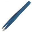 Satin Edge - Slant Tip Tweezer 4  - Blue Online Sale