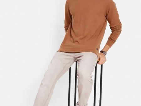 Octave Men Orange Sweatshirt Fashion