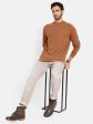 Octave Men Orange Sweatshirt Fashion