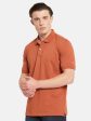 Octave Polo Collar Short Sleeveless Regular Fit Cotton T-Shirt Online Hot Sale