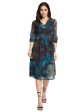 Mettle Women Ethnic Motifs Print Fit  Flare Dress Hot on Sale