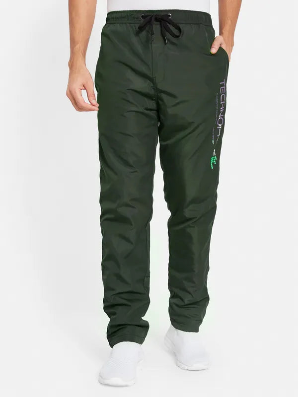 Octave Men Printed Detail Cotton Track Pants Supply