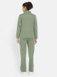 Mettle Mock Collar Jacket With Mid Rise Track Pant Online Hot Sale