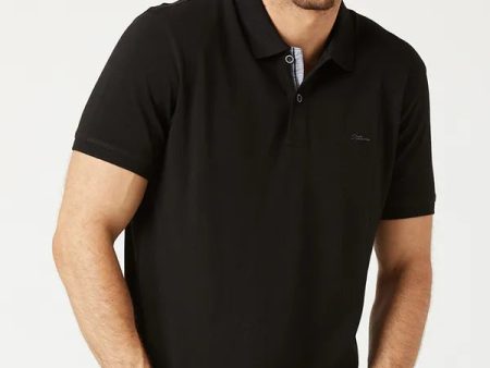 Black Solid Polo T-Shirt Online