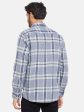 Mettle Men Blue Checked Casual Shirt Supply