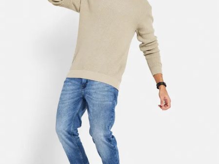 Self Design Round Neck Cotton Pullover Online Sale