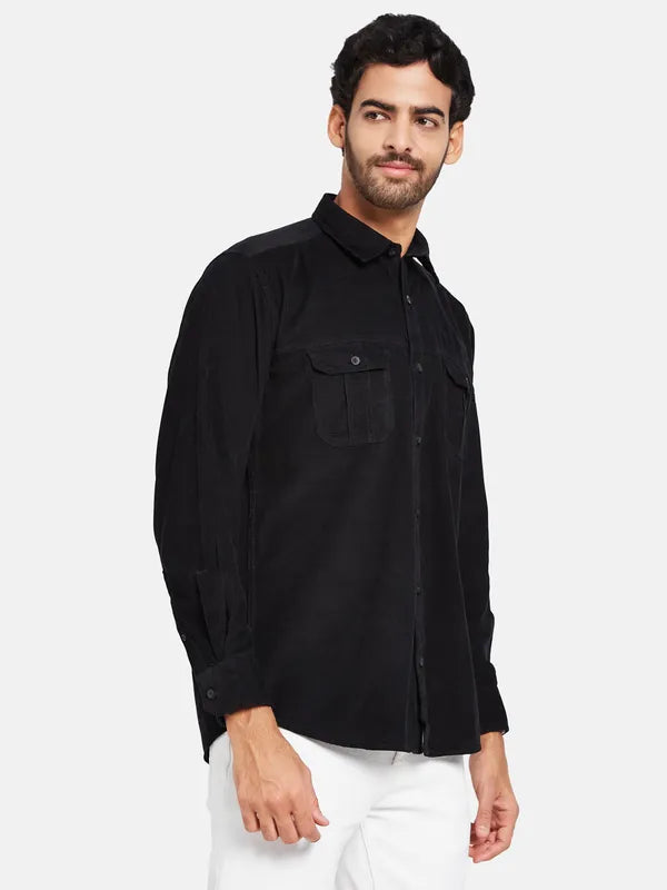 Mettle Men Black Casual Shirt For Discount