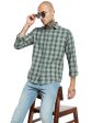 Mettle Spread Collar Tartan Checked Casual Shirt For Discount