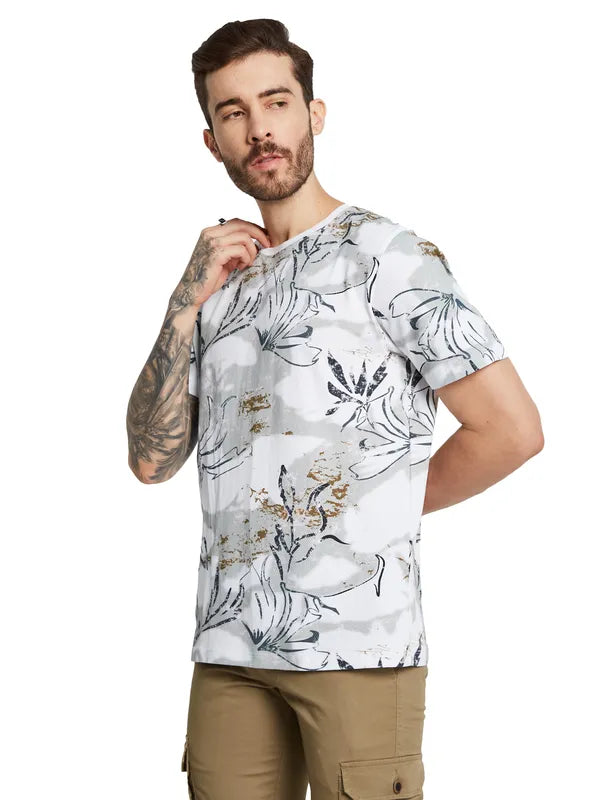 Octave Men Printed Applique T-Shirt For Cheap