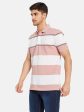 Horizontal Stripes Print Polo T- Shirt Hot on Sale