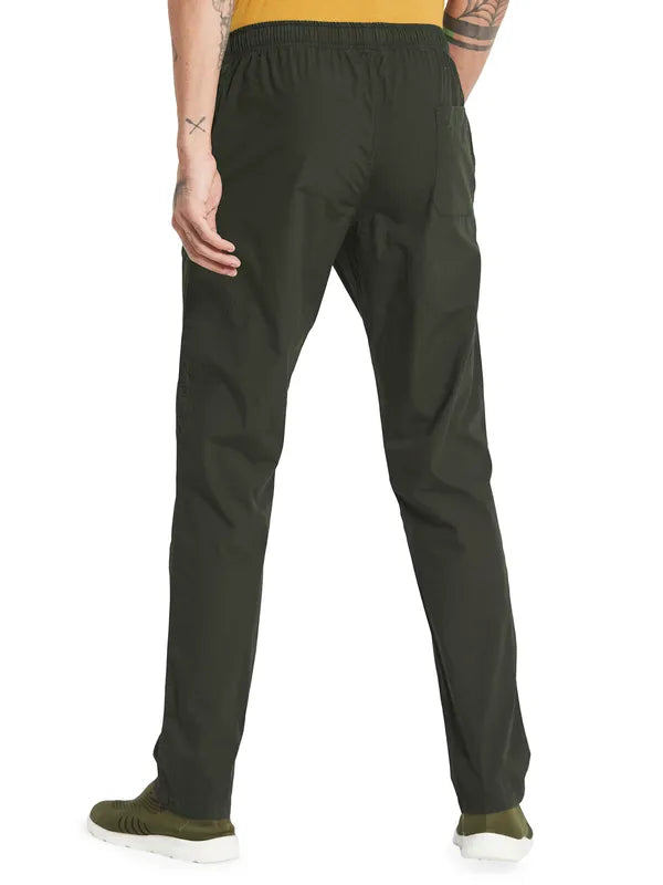 Octave Men Mid-Rise Cotton Training Track Pants Fashion