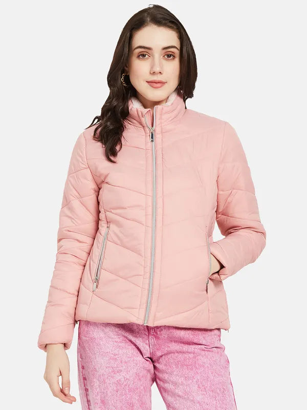 Mettle Women Pink Padded Jacket For Sale