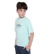 Octave Boys Typography Printed Round Neck Cotton T-Shirt Sale