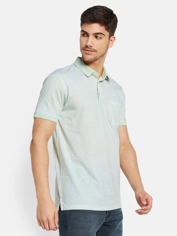 Textured Fabric Polo T-Shirt For Cheap