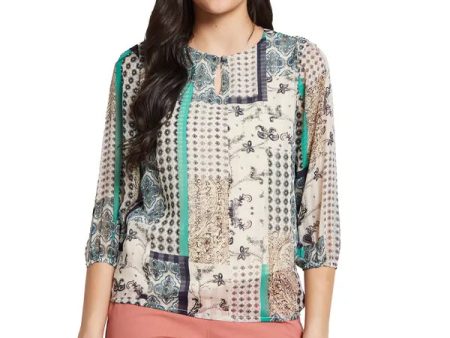 Mettle Print Cotton Top Cheap