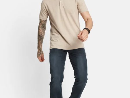 Octave Men Straight Fit Light Fade Stretchable Jeans Online now