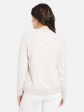 Mettle Women Purple  White Chevron Pullover Online Sale