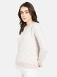 Mettle Women Purple  White Chevron Pullover Online Sale