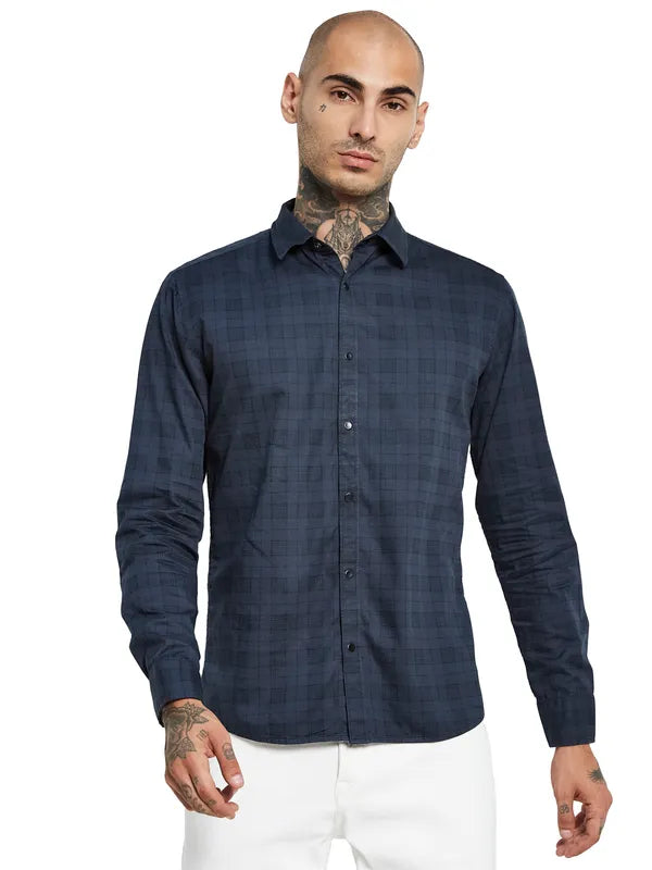 Mettle Opaque Checked Casual Shirt Cheap