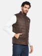 Mettle Men Maroon Woven Jacket For Sale