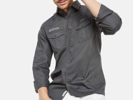 Double Chest Pocket Basic Shirt Online Hot Sale