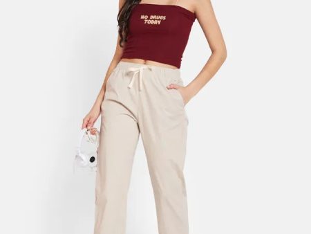 Mettle Women Mid Rise Outdoor Cotton Track Pants For Cheap