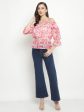 Mettle Abstract Printed Off-Shoulder Top Hot on Sale