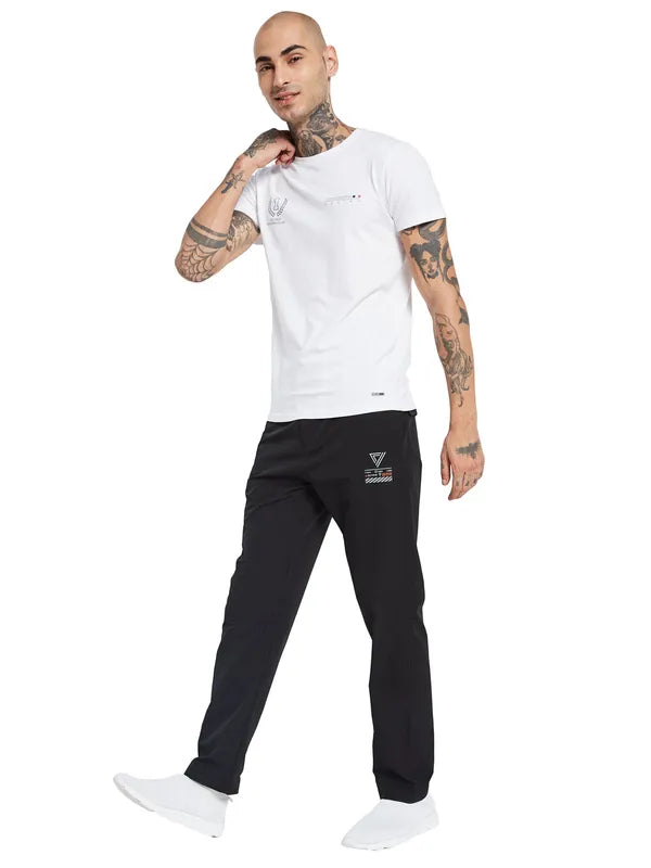 Octave Men Logo Printed Cotton Track Pants For Cheap