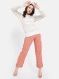 Mettle Women Pink  Beige Pullover Online Sale