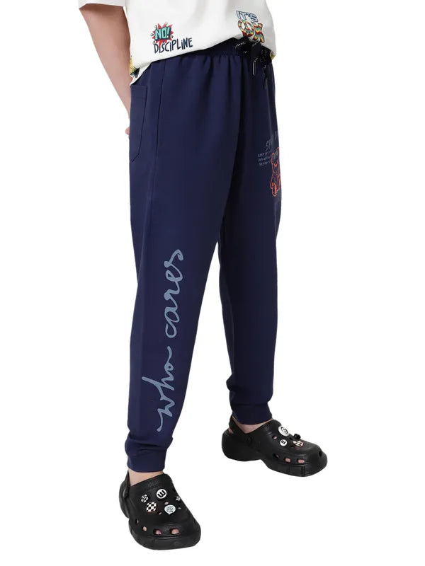 Octave Boys Printed Cotton Mid-Rise Joggers Online Sale