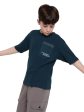 Octave Boy Solid Round Neck Drop Shoulder Sleeves Pockets T-Shirt Sale