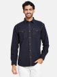 Mettle Men Blue Casual Shirt For Cheap