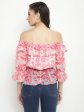 Mettle Abstract Printed Off-Shoulder Top Hot on Sale